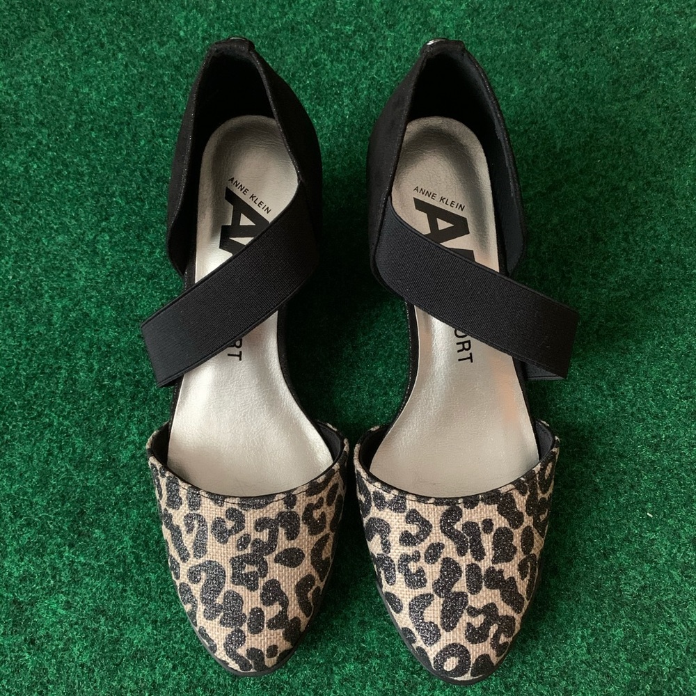 NEW Anne Klein Sport Tara Wedge in Leopard